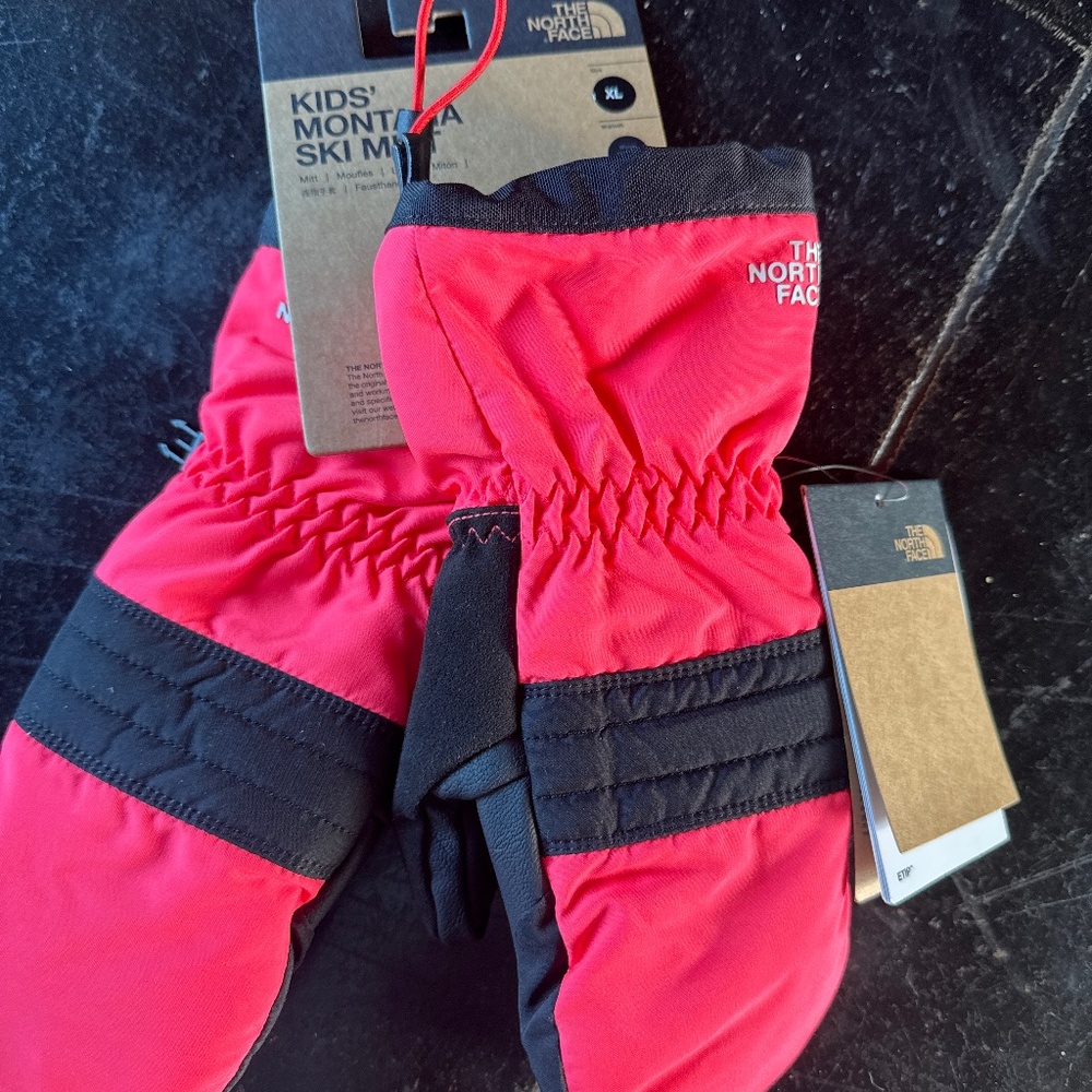 North Face Kids Montana Ski Mitt XL Radiant Poppy
